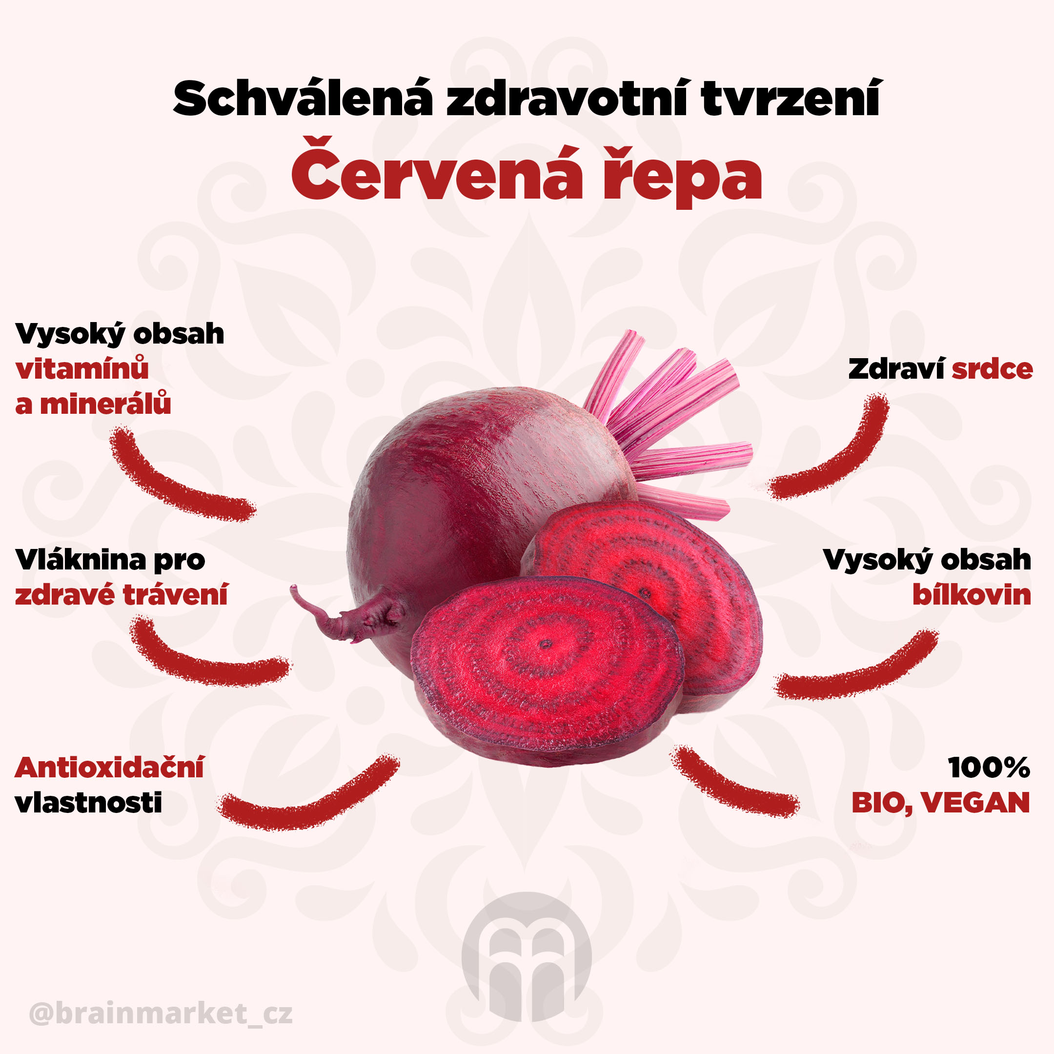 Schvalena zdravotni tvrzeni cervena repa